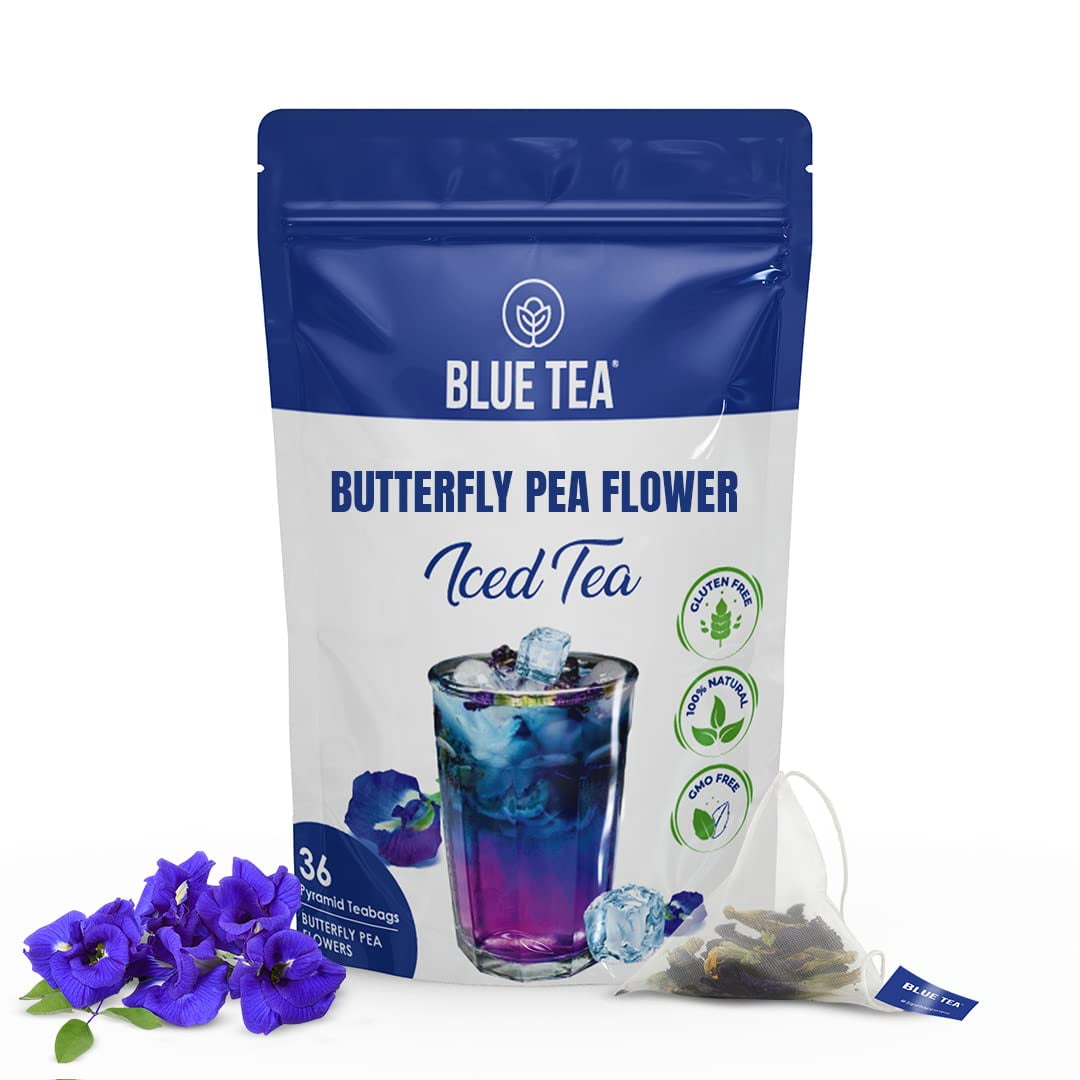 茶  Blue Tea Amazon.com : BLUE TEA - Butterfly Pea Flower Herbal Tea