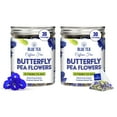 thumbnail image 1 of BLUE TEA - Butterfly Pea Flower Tea - 60 Pyramid Tea Bags (Pack of 2) | CAFFEINE-FREE | Premium Jar Packaging, 1 of 6