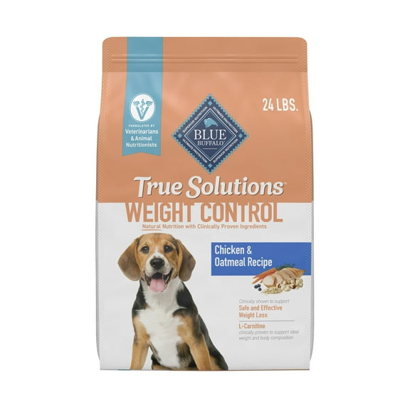 Blue Buffalo True Solutions Weight Control Natural Dry Dog Food, Chicken, 24-lb. Bag