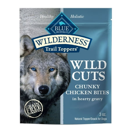 BLUE Wilderness Trail Toppers Dog Wet Food, Chicken Bites in Gravy, 3-oz Pouch