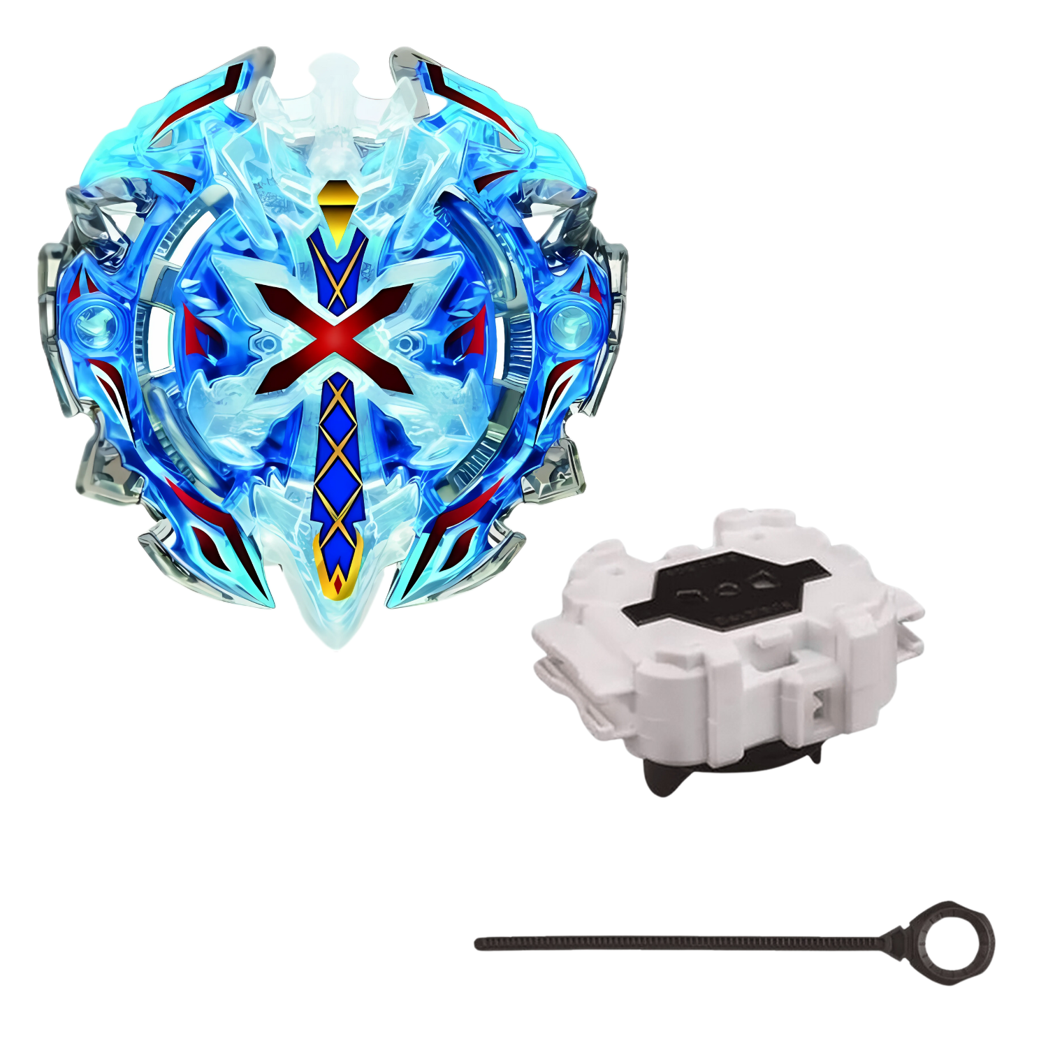 BLUE Xeno Xcalibur DOWN ORBIT Burst Defense Type Beyblade B-67 for