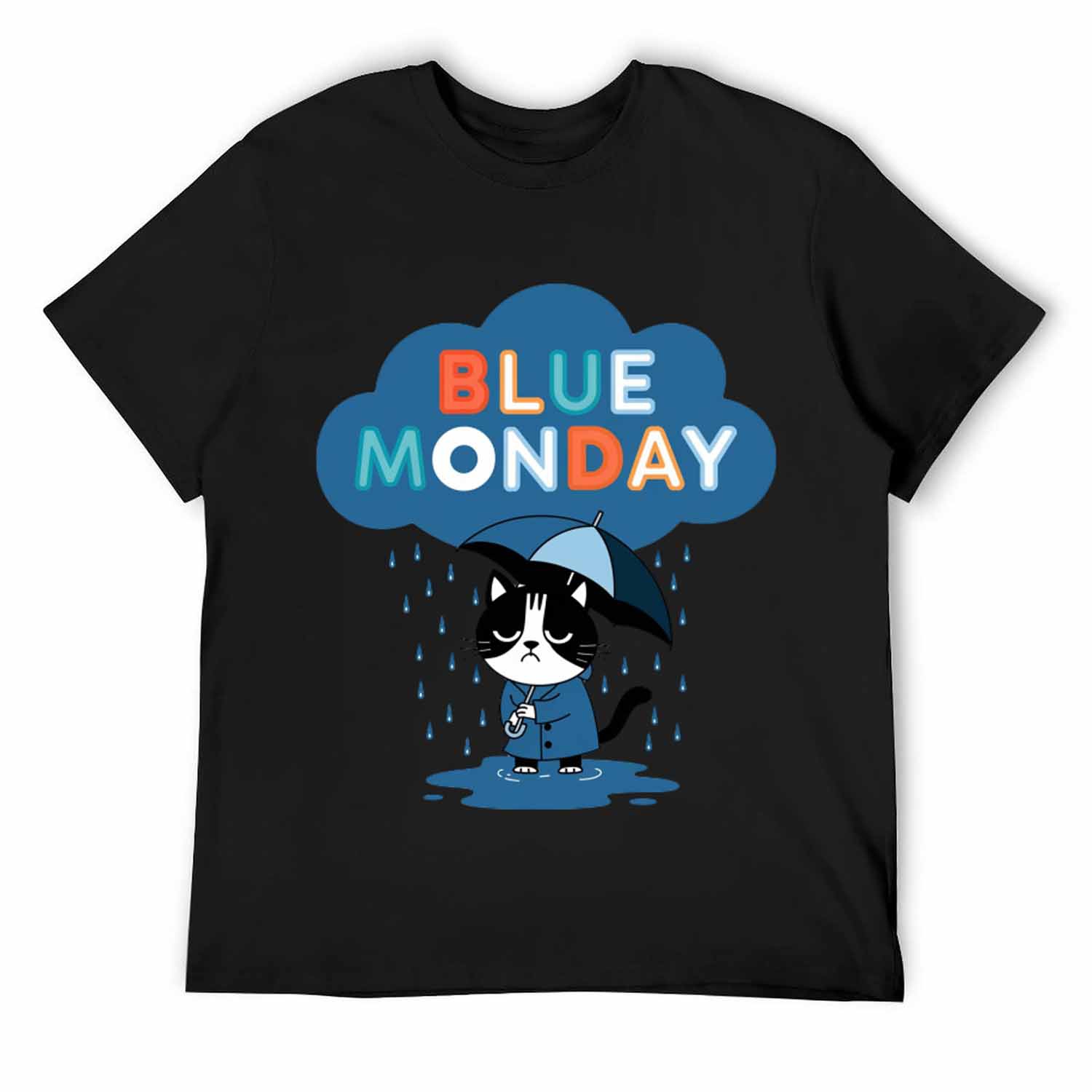 Blue Mondayt Shirt Design Chicken Funny Motivational Inspirational 