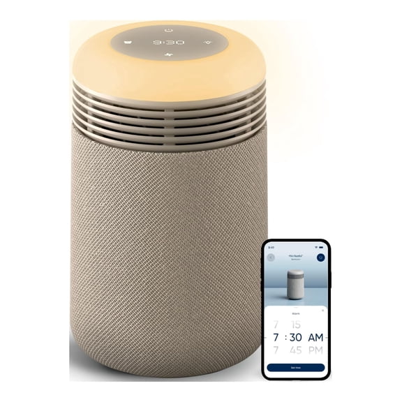 BLUEAIR AIR PURIFIER SUNRISE ALARM CLOCK BEDROOM NURSERY MINI RESTFUL - BEIGE