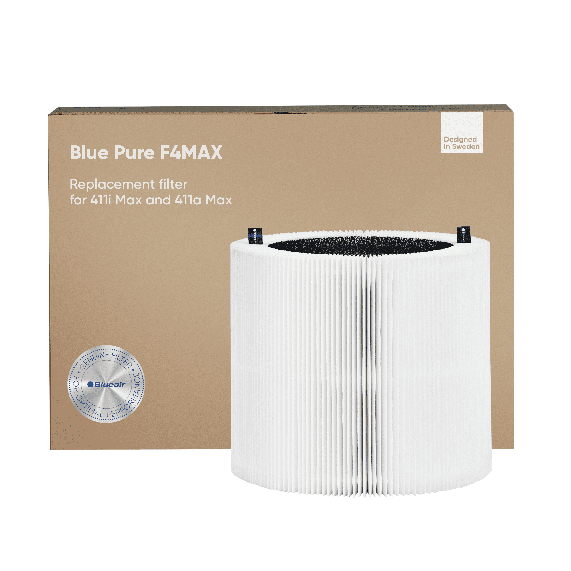 BLUEAIR Blue Pure 411a Max Genuine Replacement Filter, Blue Pure F4MAX