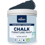 BLUEBIRD Chalk Furniture Paint - 500 ML / 16.9 fl oz for Furniture, Home D cor, Cabinets, and More Oxford Navy