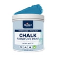 thumbnail image 1 of BLUEBIRD Chalk Furniture Paint - 500 ML / 16.9 fl oz for Furniture, Home Décor, Cabinets, and More (Topaz Blue), 1 of 1