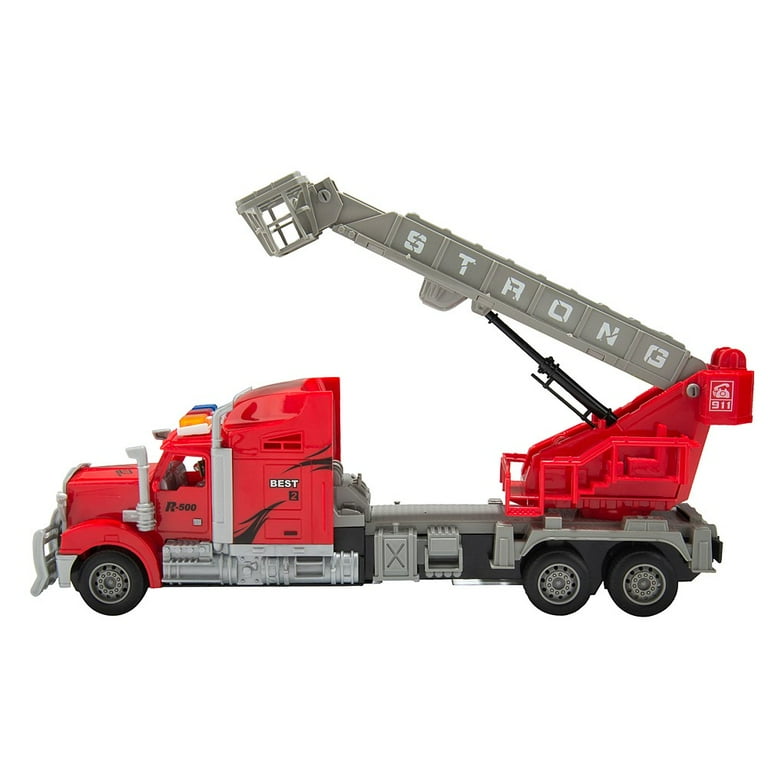 BLUEBLOCK Remote Control 1:15 Scale Big Rig Truck featuring Basket