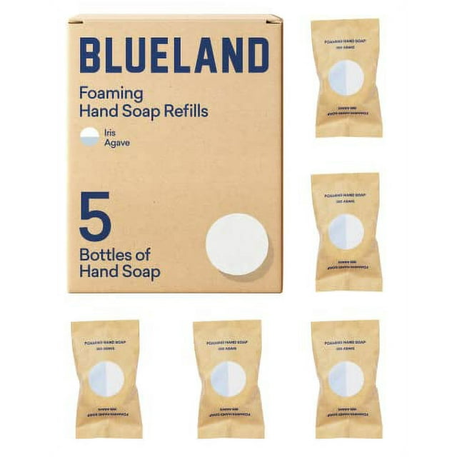 BLUELAND Foaming Hand Soap Tablet Refills 5 Pack Eco Friendly