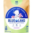 thumbnail image 1 of BLUELAND Laundry Detergent Tablets, 60 Count, Spring Bloom Scent, Plastic-Free Eco-Friendly Pods, Sheets, Liquid Alternative - Safe for Sensitive Skin, Gentle, 1 of 5