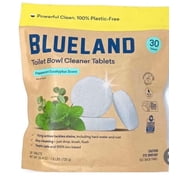BLUELAND Toilet Bowl Cleaner Tablets, Peppermint Eucalyptus Scent, 30 Tablets