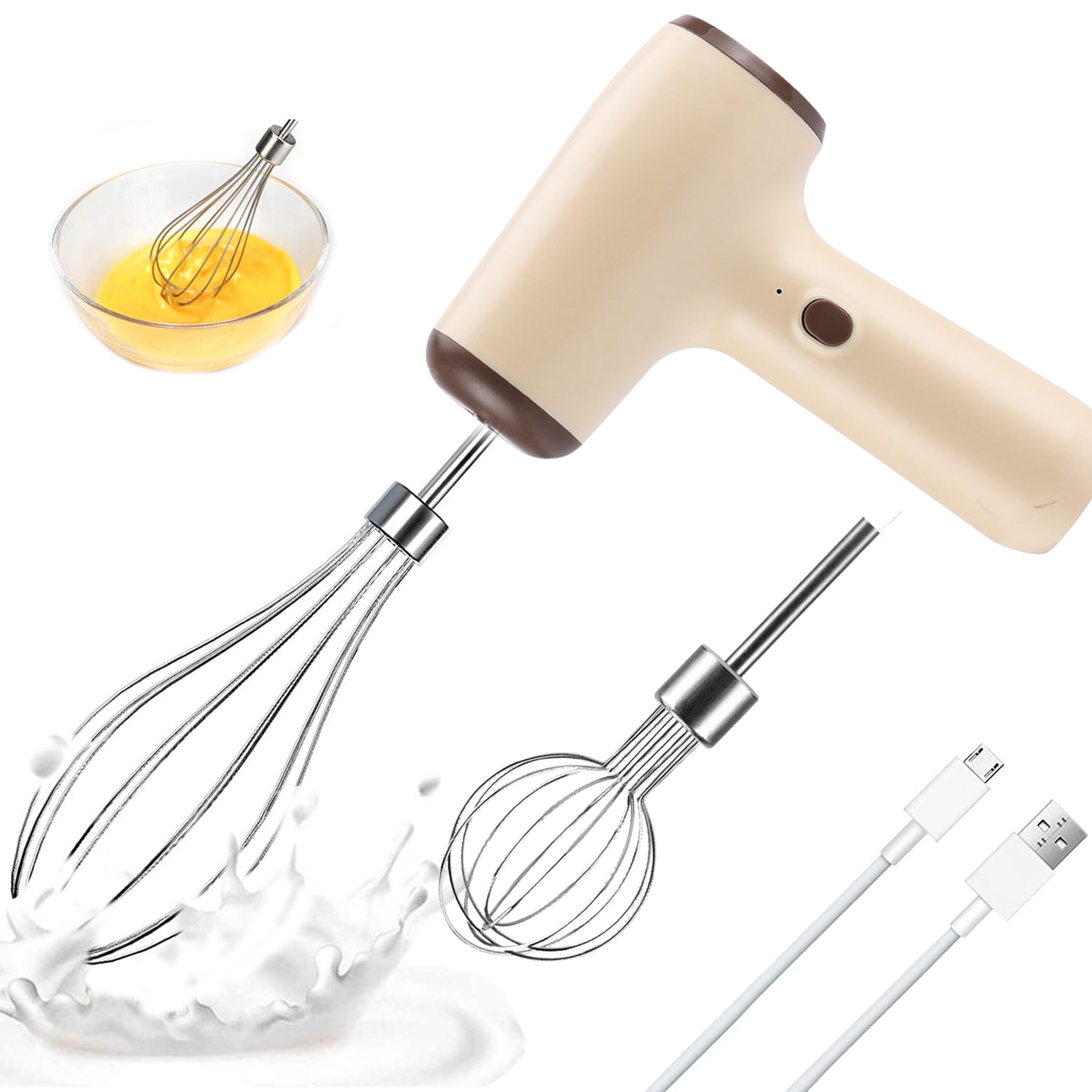 BLUELK Hand Mixer, 5 Speed Portable Kitchen Mixer for Food Whipping