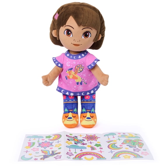 Dora the Explorer, Official Bedtime Dora Glow-in-the-Dark Plush Doll for Ages 3 and up