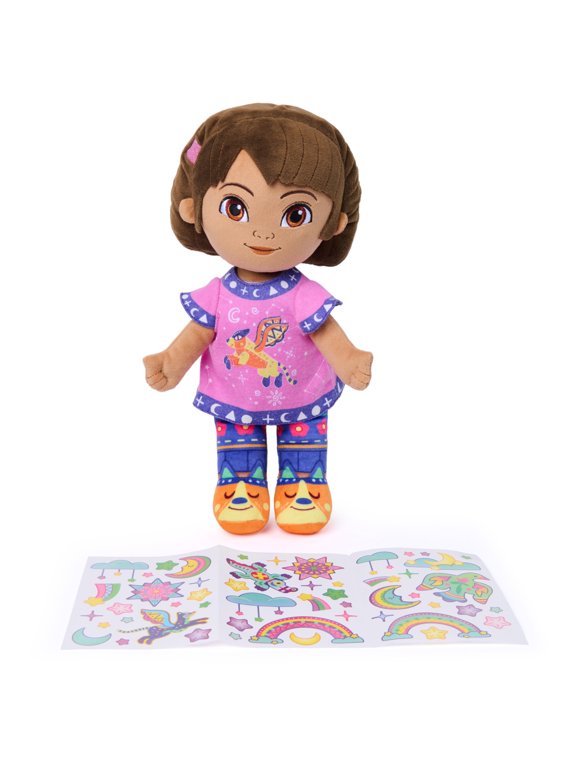 the Explorer, Official Bedtime Dora Glow-in-the-Dark Plush Doll for Ages 3 and up
