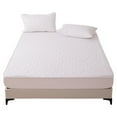 thumbnail image 1 of BLUEONUS Ultra Soft Waterproof Fitted Sheet, Washable Mattress Cover for Home, Hotel(Twin, White), 1 of 1