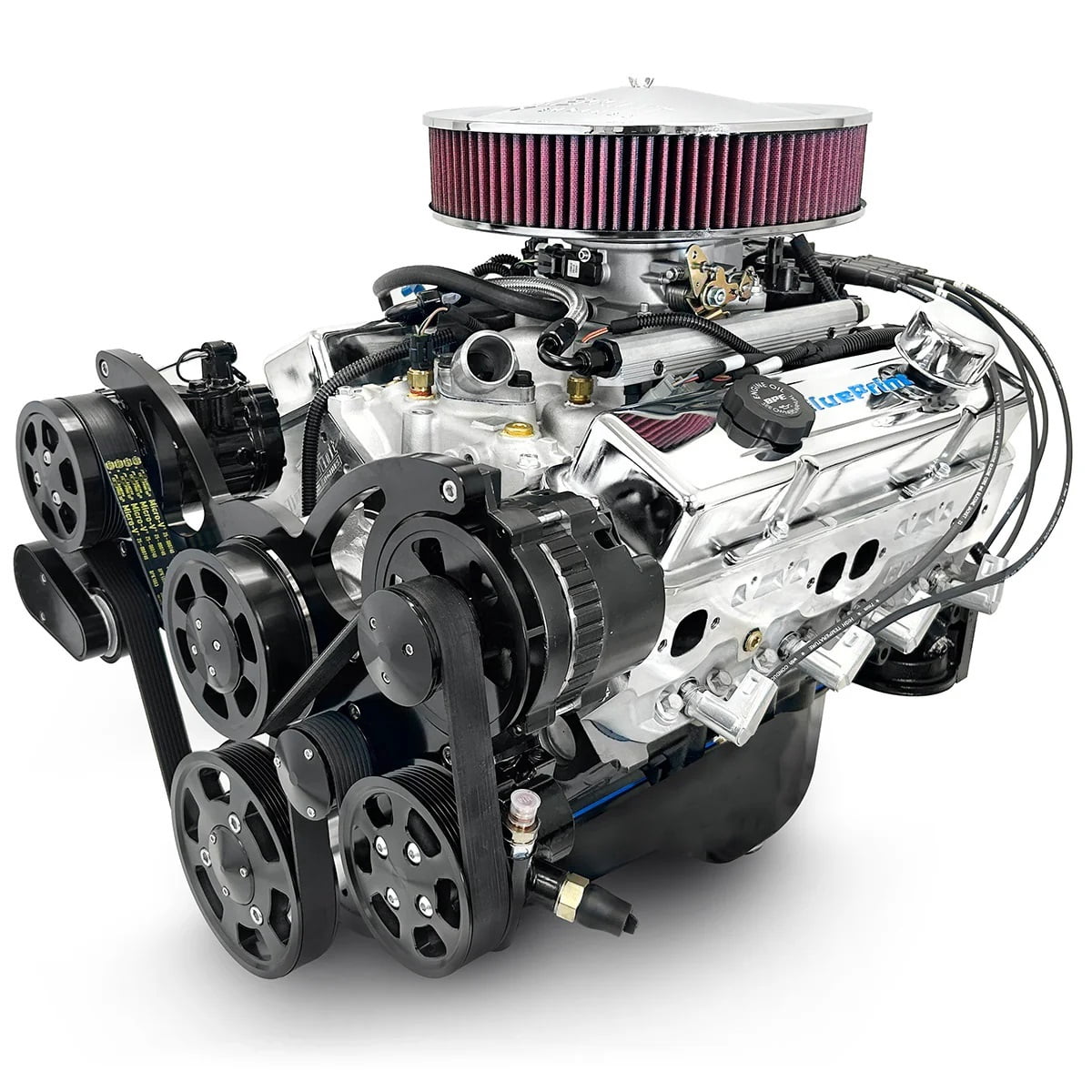 BLUEPRINT ENGINES SBC 383 Crate Engine w/ EFI Dressed w/Pulley Kit partNumber: BP38318MPFIKB