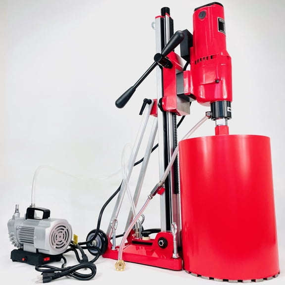 BLUEROCK ® 12Z1 T/S Concrete Core Drill w/ Tilting Stand, Vacuum Base & Pump - PACKAGE DEAL