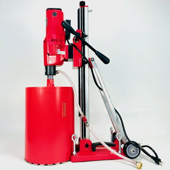 BLUEROCK 12Z1 T/S DUAL SPEED CONCRETE CORE DRILL WITH TILTING STAND & VACUUM READY BASE