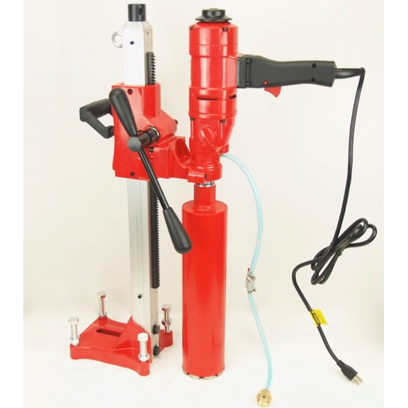 BLUEROCK 4" Z1WS Concrete Core Drill w/ Stand + 2 Bits - PACKAGE DEAL