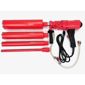 BLUEROCK 4Z1 Portable Concrete Core Drill & 1"-4" Diamond Bit Set - PACKAGE DEAL