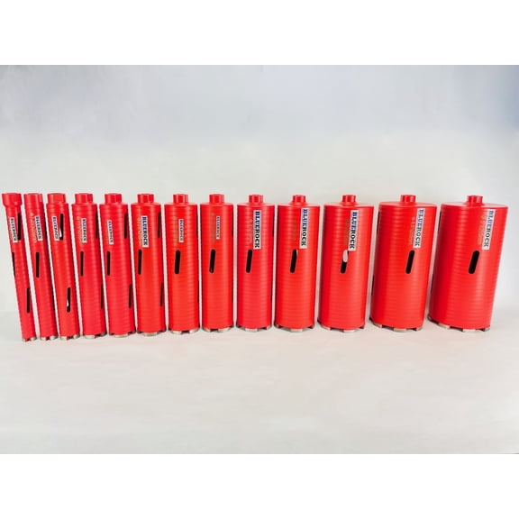 BLUEROCK DRY Type 13 pc 1"-5" Set Diamond Coring Bit Concrete Core Drill - PACKAGE DEAL