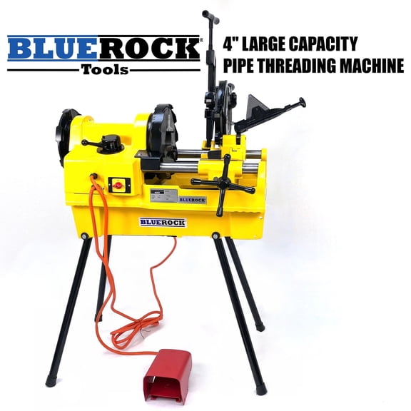 BLUEROCK PTM-100 Large Capacity 1/2" - 4" Pipe Threading Machine