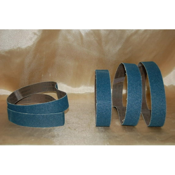 BLUEROCK ® Pack of 5 #60 Grit Sandpaper Zirconia Alumina Sanding Belts 1-1/2" x 30" fits Metabo 40mm X 760mm Polisher Grinder