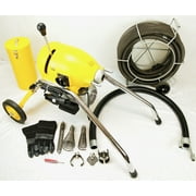 BLUEROCK   SDS200 2 - 8 Heavy Duty Sectional Pipe Drain Cleaning Machine 60 Snake Cleaner Kit