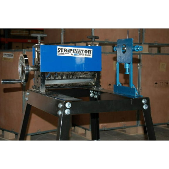 BLUEROCK STRiPiNATOR MWS-808 w/ Stand UMT-11 & W-L100 Wire Stripping Machines - Package Deal