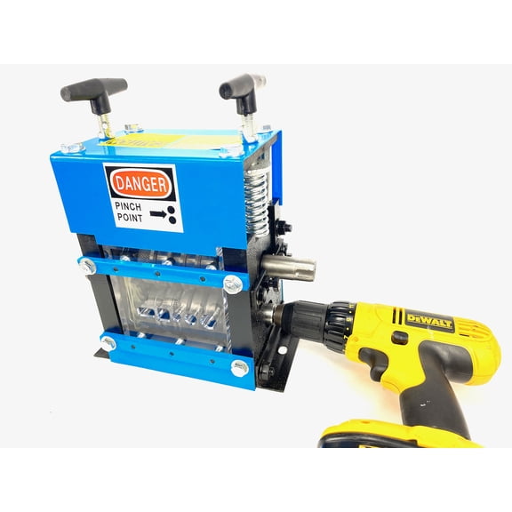 BLUEROCK STRiPiNATOR MWS-83MD Manual & Drill Powered Copper Wire Stripping Machine
