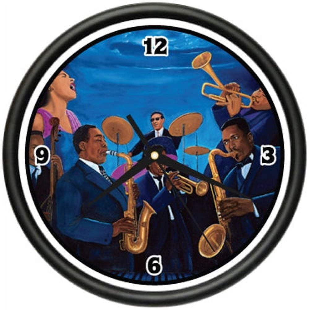 BLUES CLUB 1 Wall Clock music musicians artist gift