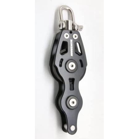 BLUESHARK 75mm Single Swivel Becket Fiddle High Performance Aluminum Sailing Block Choose Quantity (1-Pack) 2781