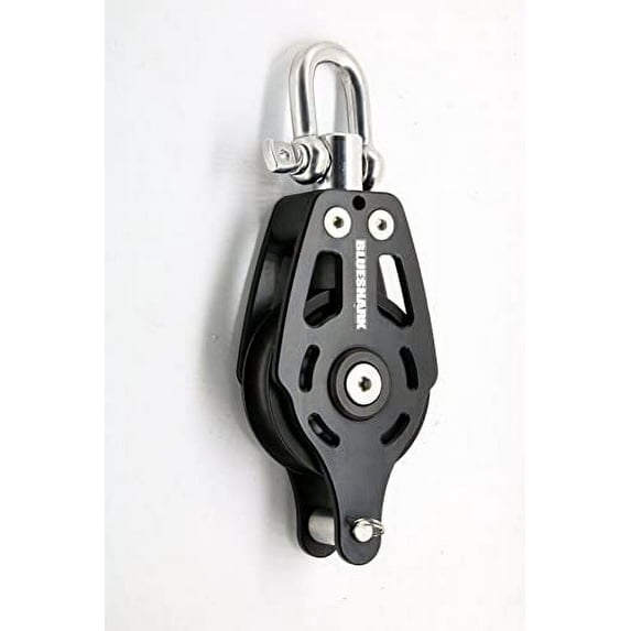 BLUESHARK 75mm Single Swivel Becket High Performance Aluminum Sailing Block Choose Quantity (10-Pack) 2771
