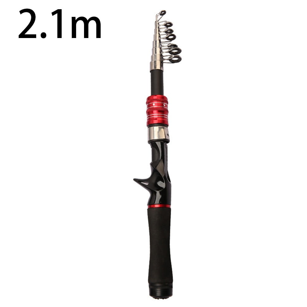 BLUESON 1.6M2.1M carbon fiber telescopic fishing rod short section sea