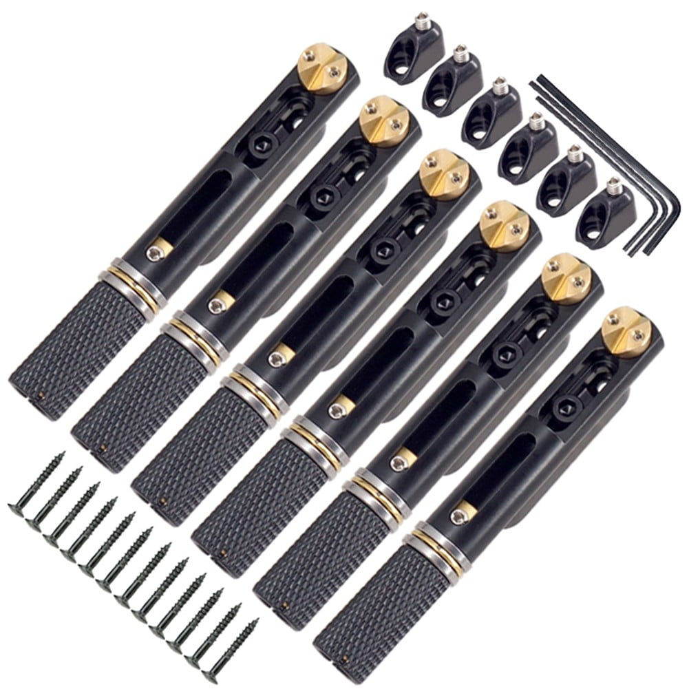 BLUESON 1 Set 6 Strings Headless Guitar Bridge Replacement Accessorys