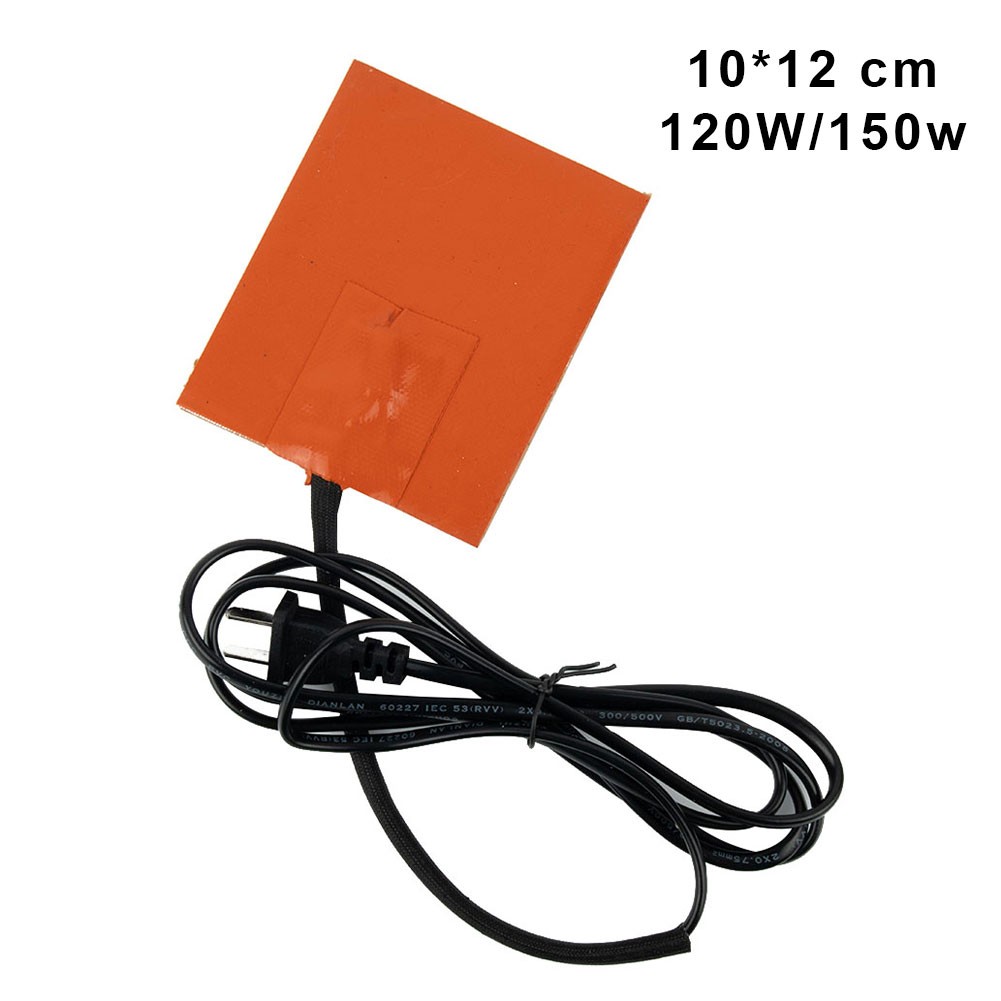 BLUESON 100*120Mm 120V 150W Silicone Heater Mat Pad For Printer Heated