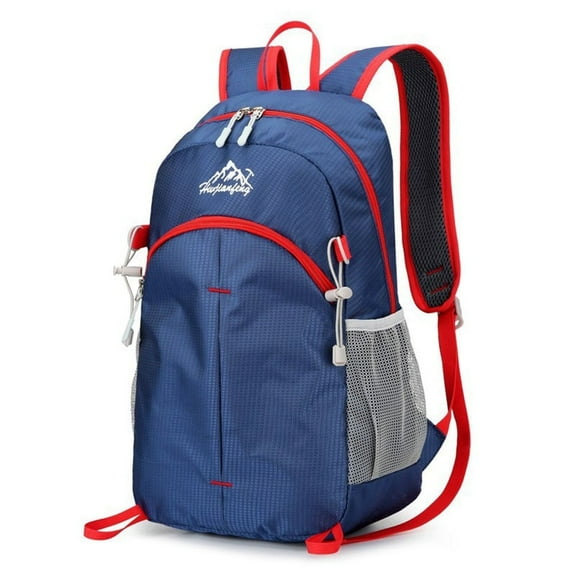 BLUESON 20L Lightweight Foldable Backpack Waterproof Packable Travel Hiking Cycling Bag Deep Blue