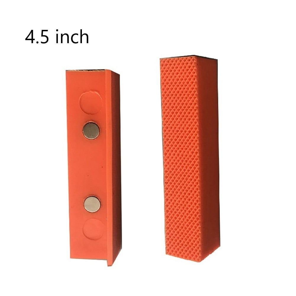 BLUESON 2Pcs 4.5/6 Inch Soft Pad Jaw Rubber For Metal Vise