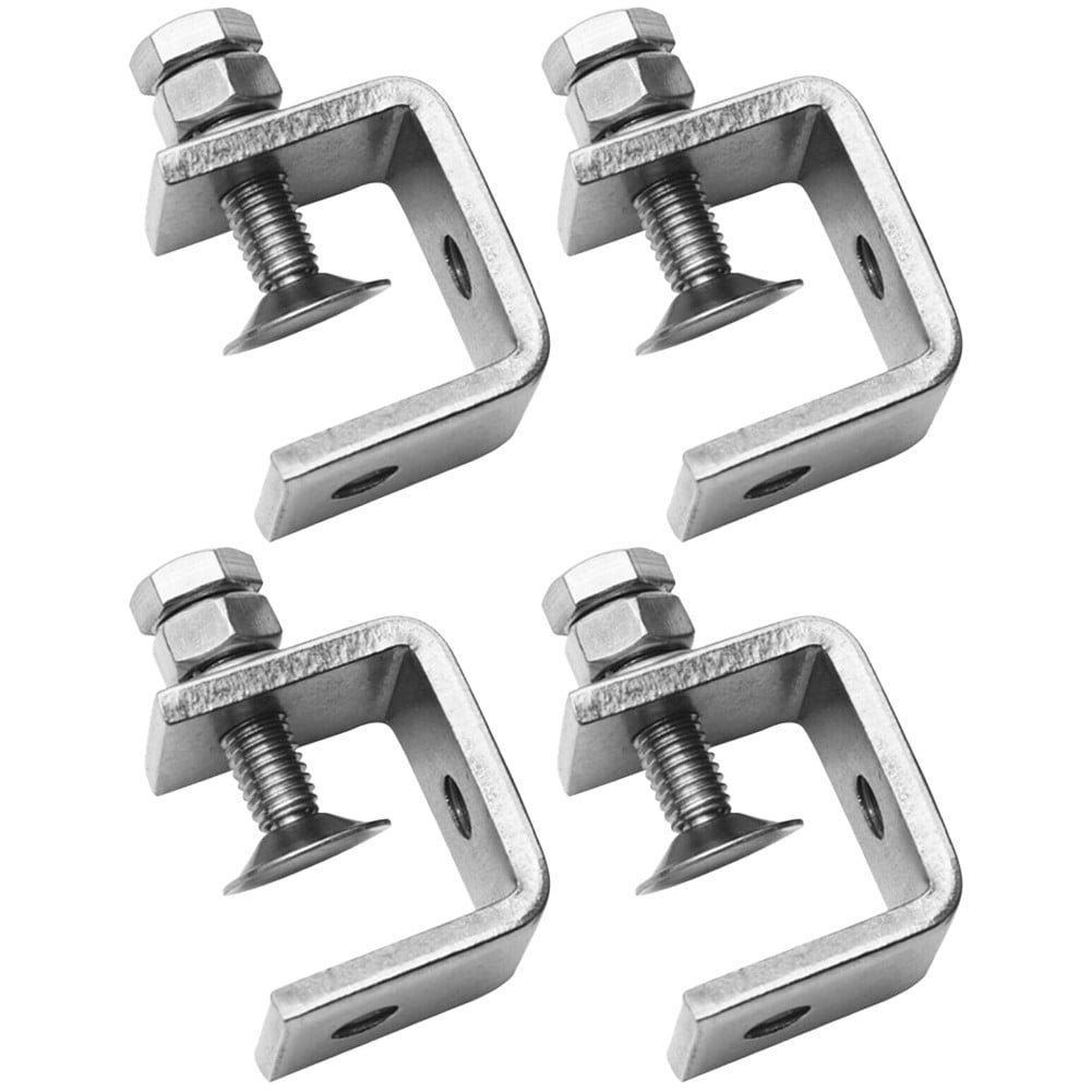 BLUESON 4Pcs Stainless Steel C Clamps Tiger Clamp For Mounting U Clamps