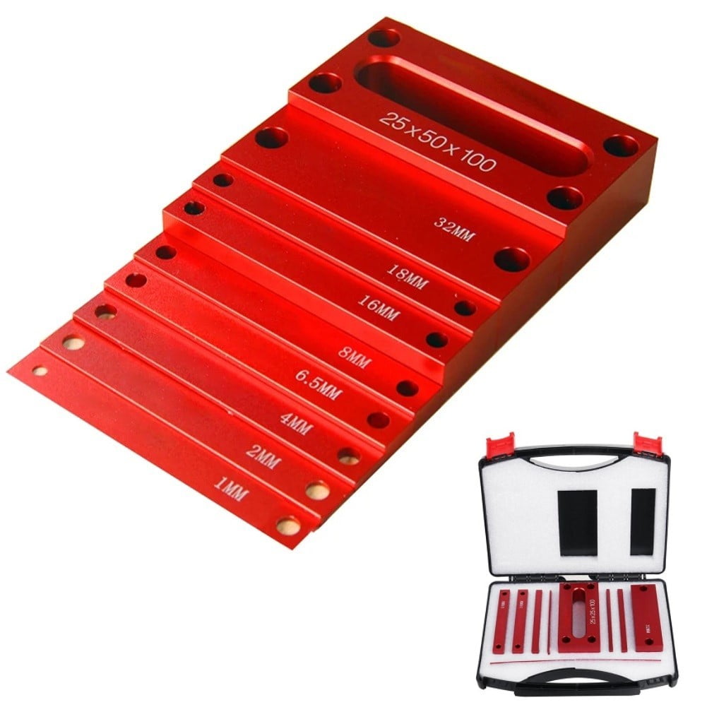 BLUESON 9PCS Metric Setup Blocks Height Gauge Aluminum Setup Bars for ...