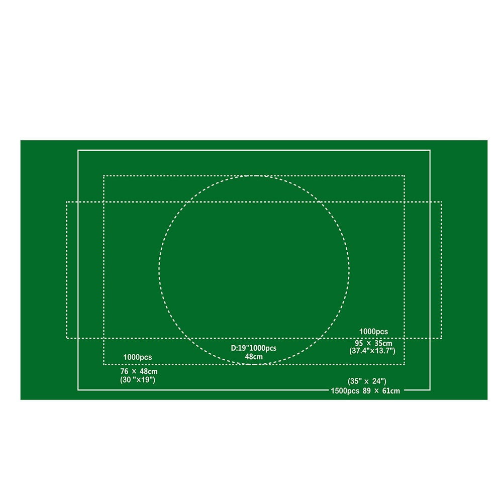 BLUESON Jigsaw Puzzle Storage Mat Roll Felt Storage Puzzles Pad Board