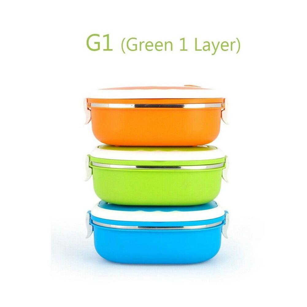 BLUESON Portable Food Warmer Kids School Lunch Box Thermal Insulated