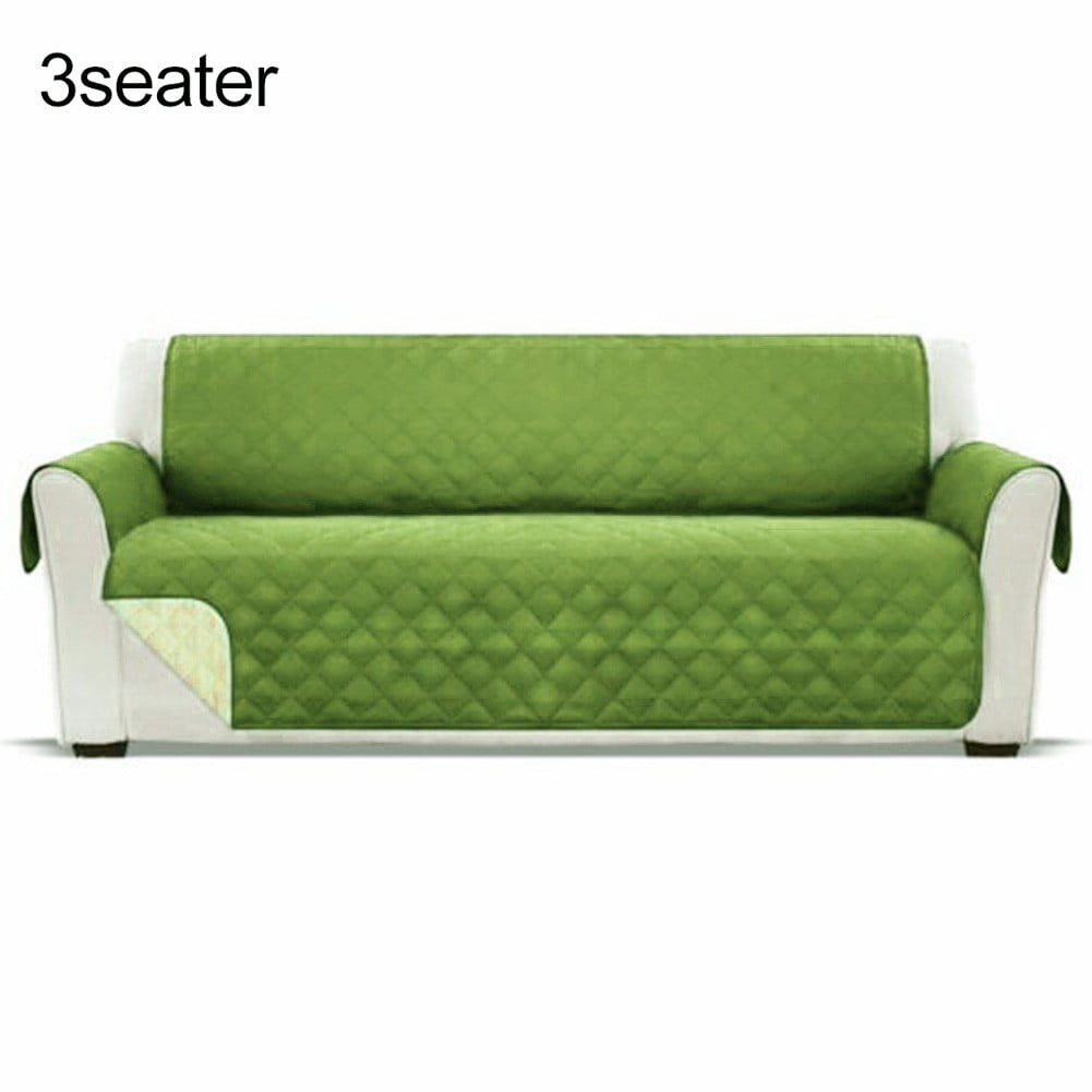 BLUESON Sofa Covers Quilted Throw Washable Anti Slip Cover Couch