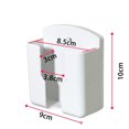 thumbnail image 1 of BLUESON Universal White Air Conditioner Remote Control Holder Wall Mounted Box Storage, Large, 1 of 9
