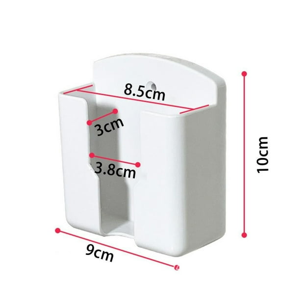 BLUESON Universal White Air Conditioner Remote Control Holder Wall Mounted Box Storage, Large