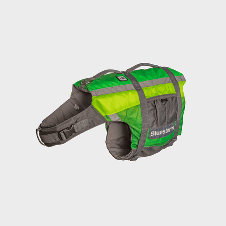 BLUESTORM Advanced Dog Vest, Hi Vis Green, Small