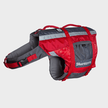 BLUESTORM Advanced Dog Vest, Nitro Red, Large