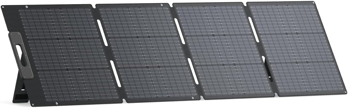 BLUETTI 200W Foldable Solar Panel, Compatible with EB3A, AC70, AC180, AC200L, AC300, AC500, and B300K Power Stations, Portable Solar Charger with Adjustable Kickstands for Camping, RVs, and Blackouts