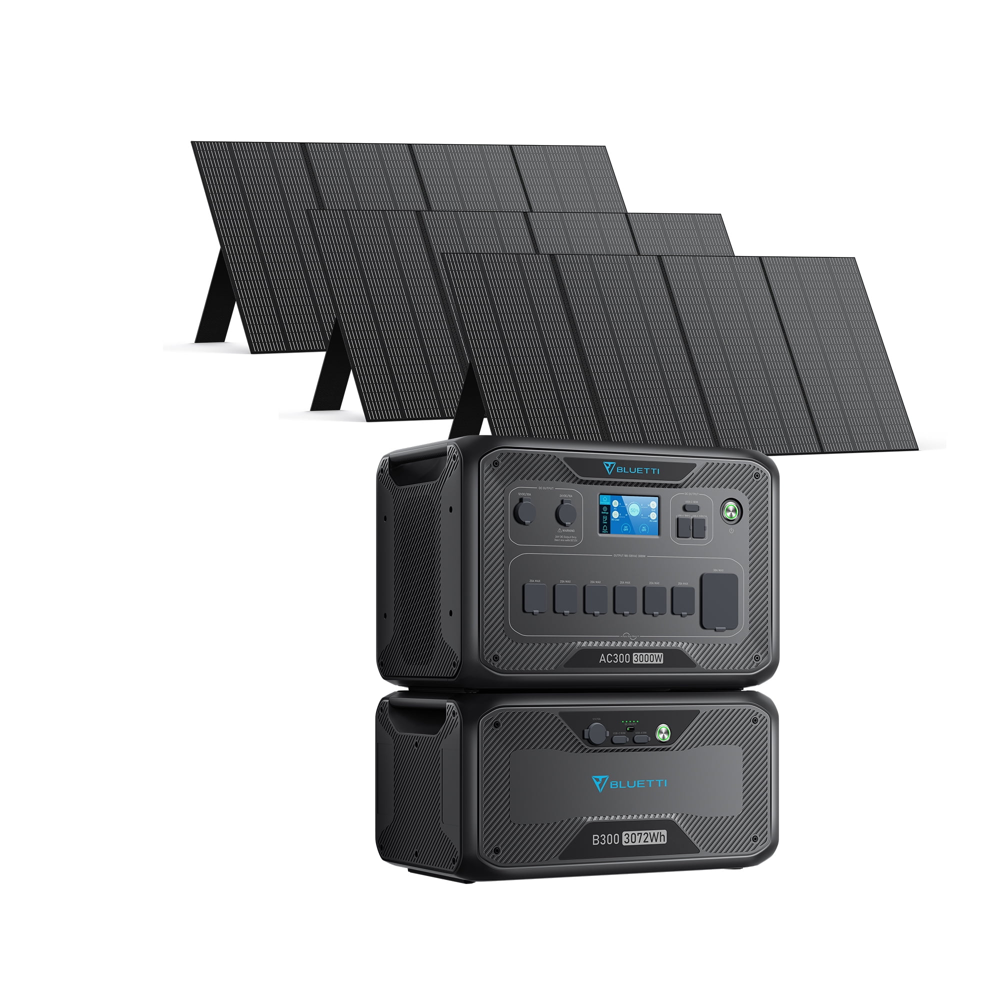 BLUETTI AC300&B300 Solar Generator Modular Power System With 3 Pcs