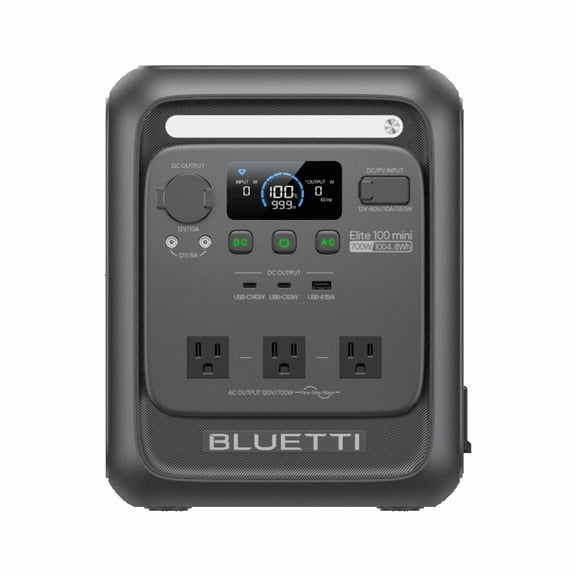 BLUETTI Elite 100 Mini Portable Power Station 1004.8Wh 700W