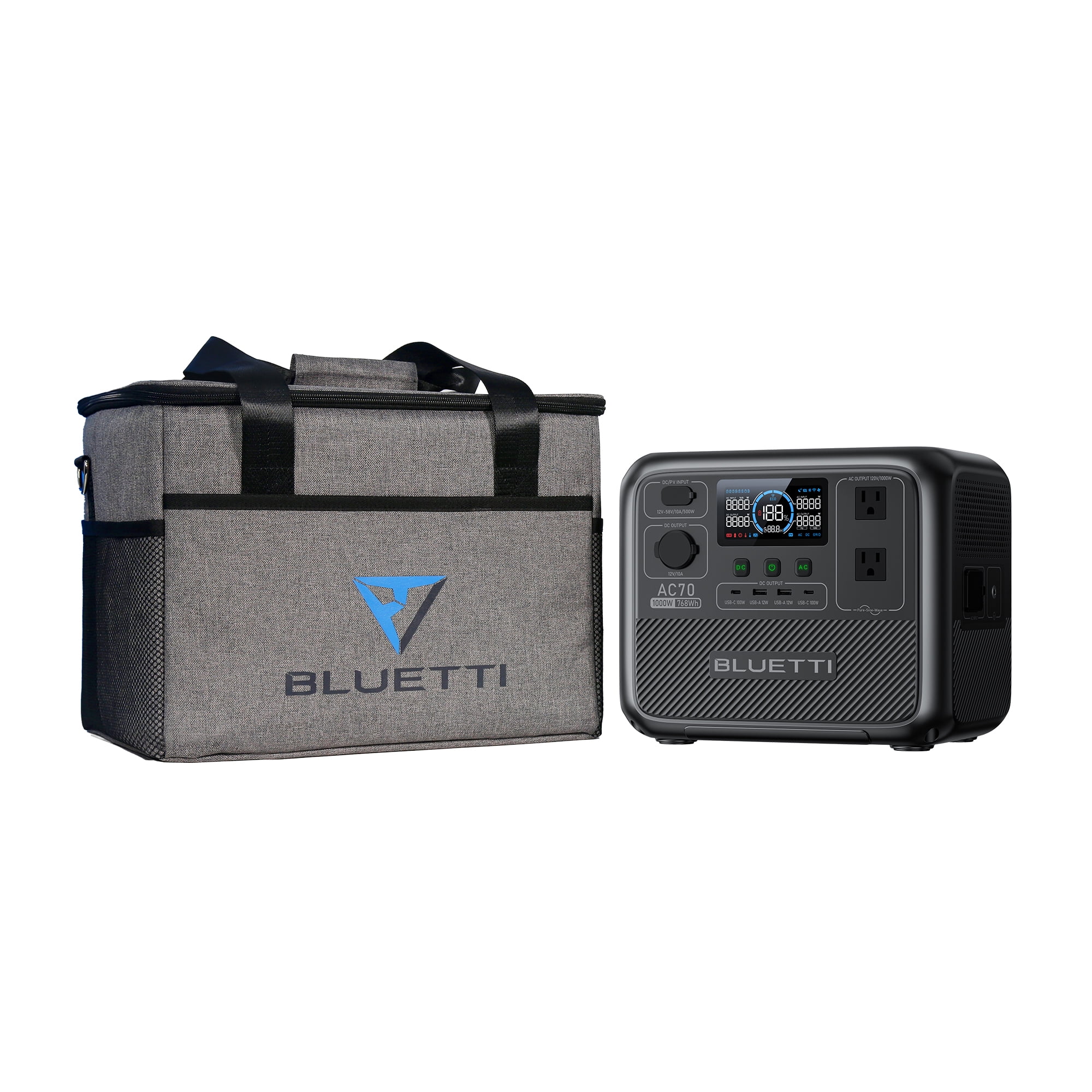 Stazione Elettrica Portatile BLUETTI AC70 Ricondizionata - 768Wh, 1000W, USB-C 100W, Con App - Foto 10